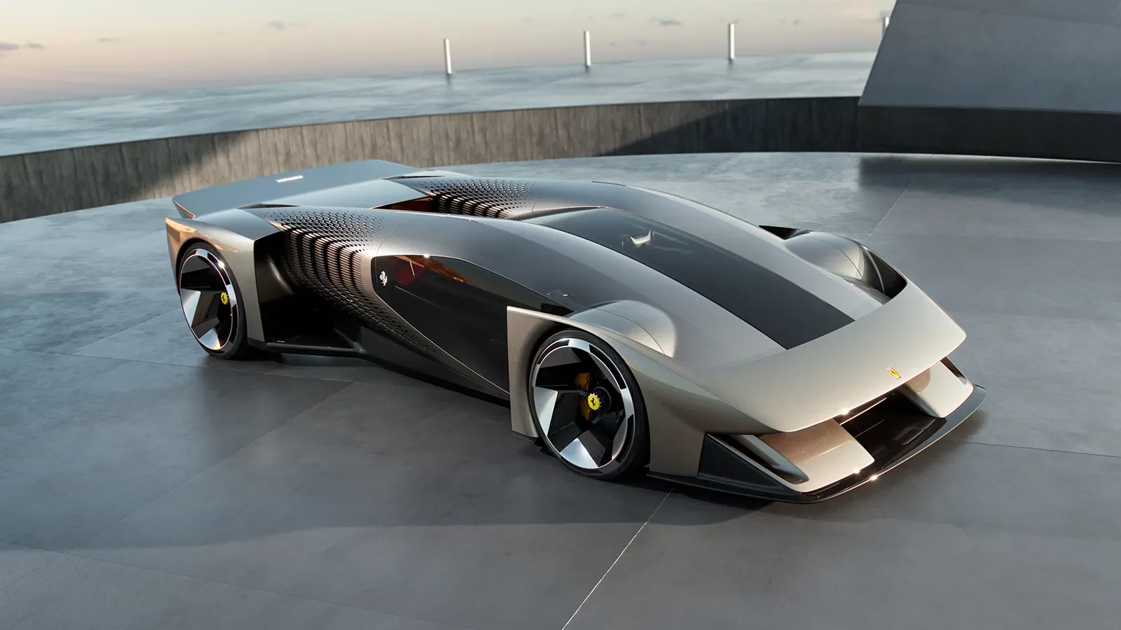 Frontansicht des virtuellen Ferrari F76