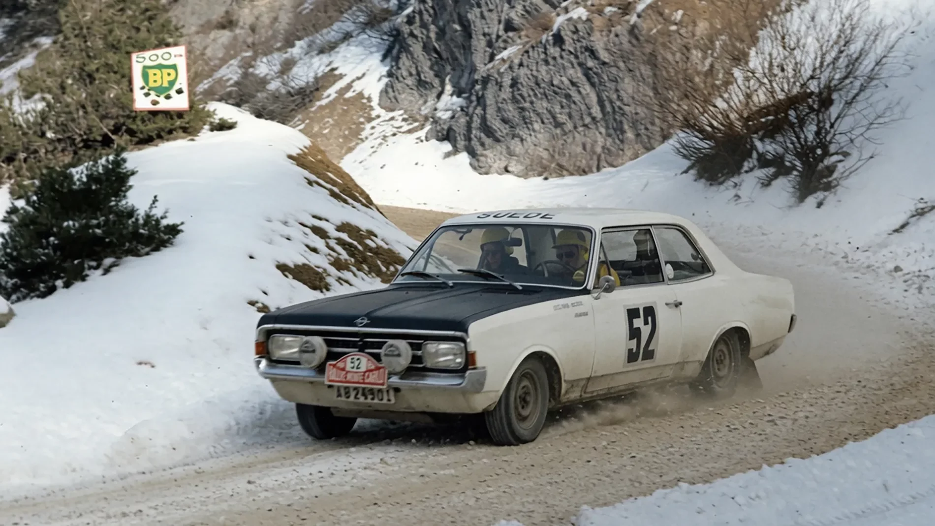 Lillebror Nasenius bei der Rallye Monte Carlo