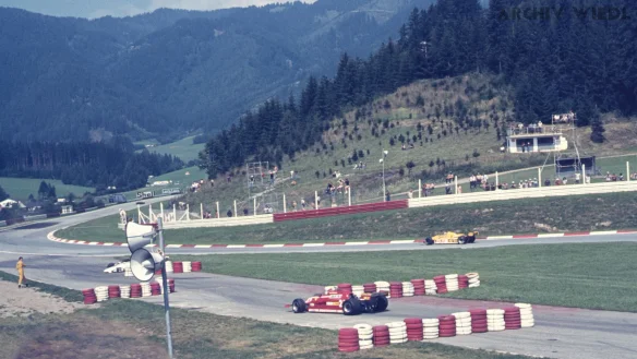 Szene aus dem Traing zum Großen Preis von Österreich 1981