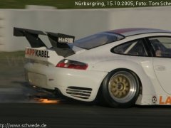Porsche 996 Turbo Wolfgang Schrey brennt