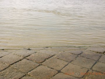 Pflastersteine am Rand der Passage du Gois