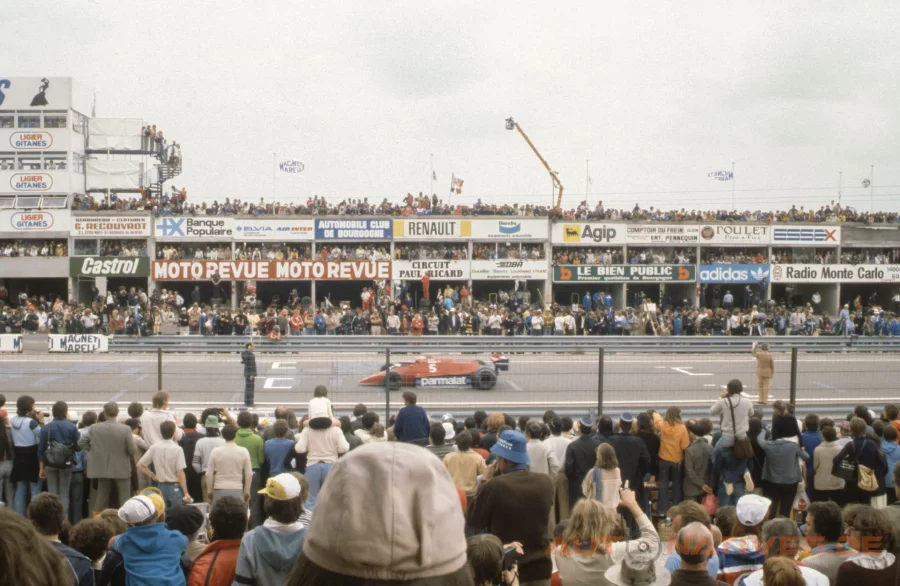 Start zum Großen Preis von Frankreich 1979 auf dem Circuit de Dijon-Prenois