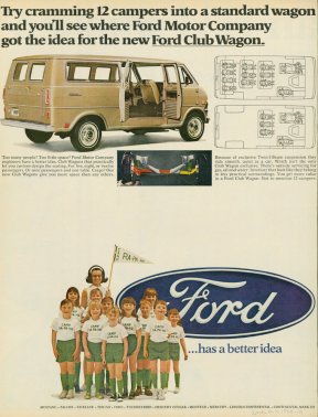Vorschaubild zum Beitrag: Wie Ford in den USA 1968 für den Ford Club Wagon warb …