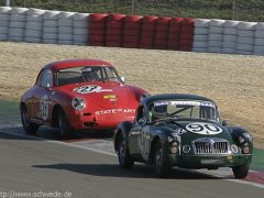 MG A Twin Cam und Porsche 356