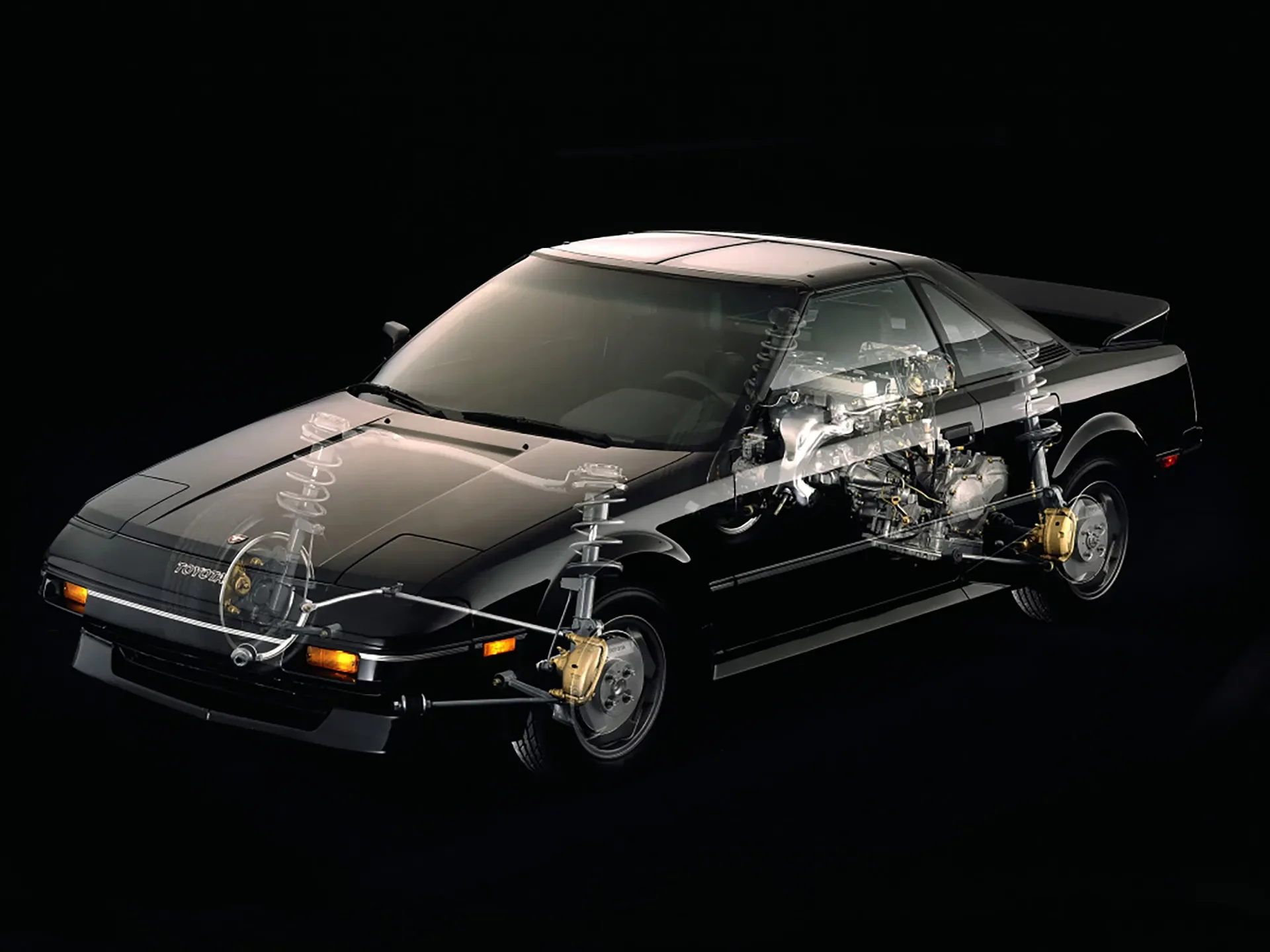 Schnittzeichnung des Toyota MR2