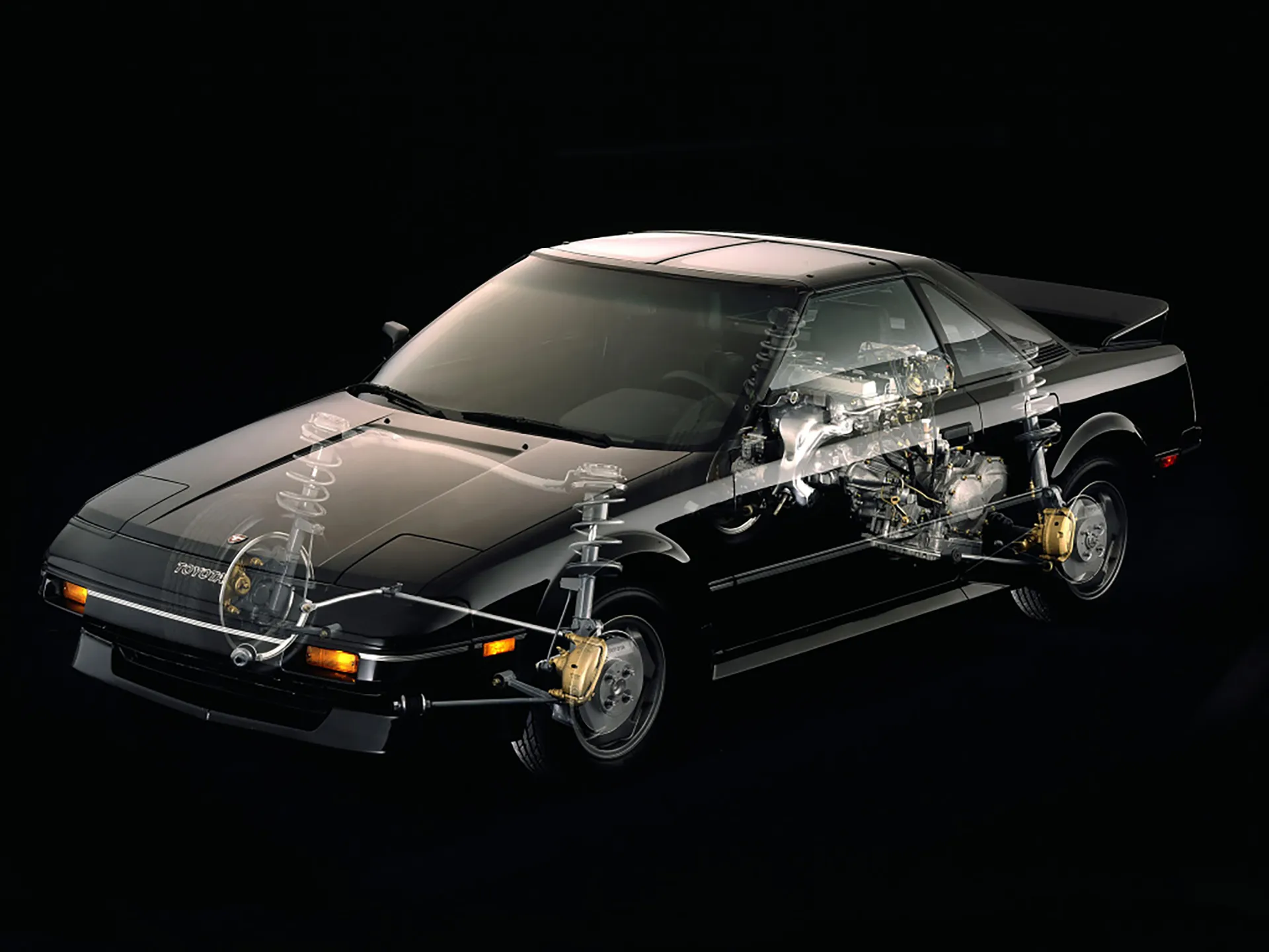 Schnittzeichnung des Toyota MR2