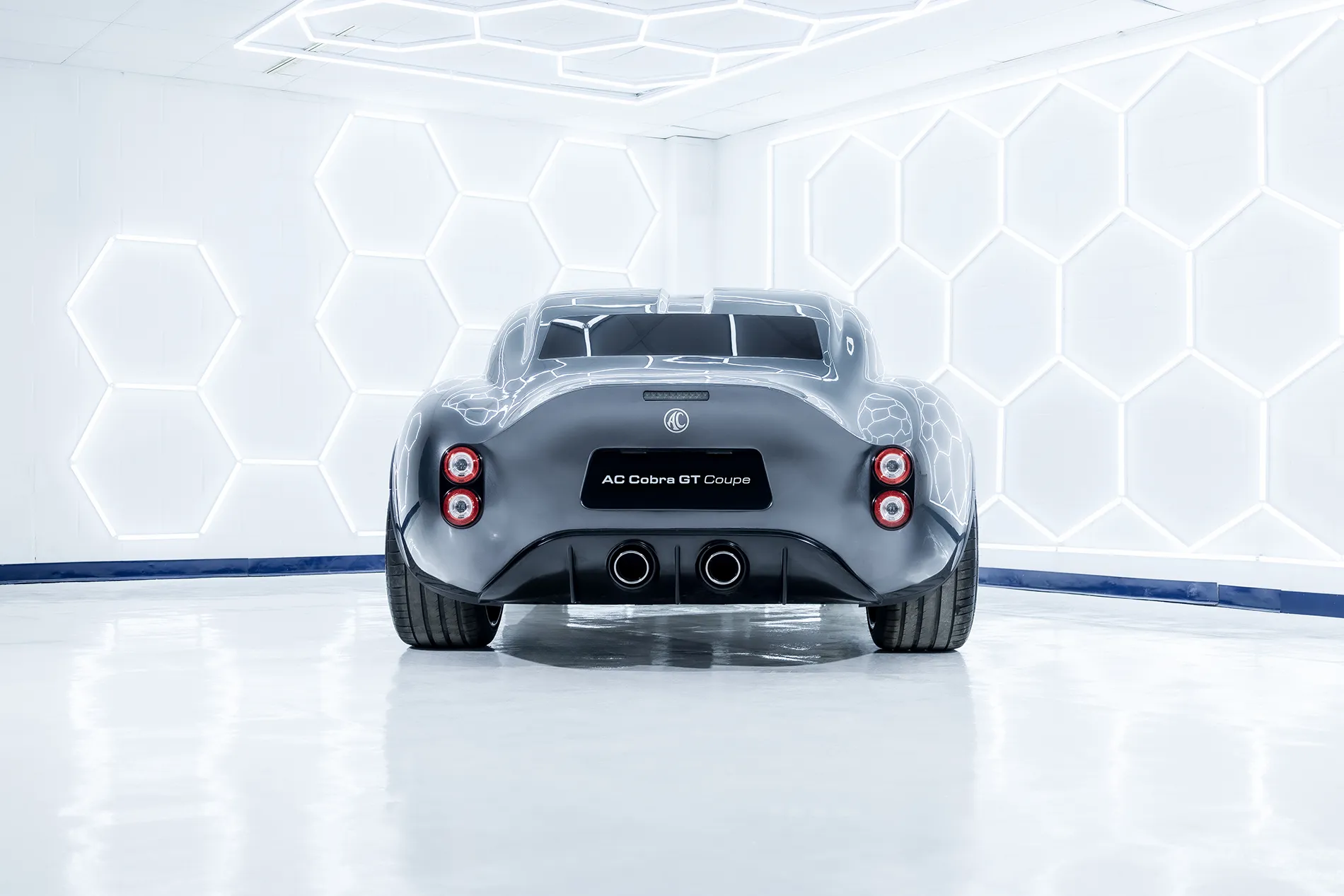 Heckansicht des Cobra GT Coupé