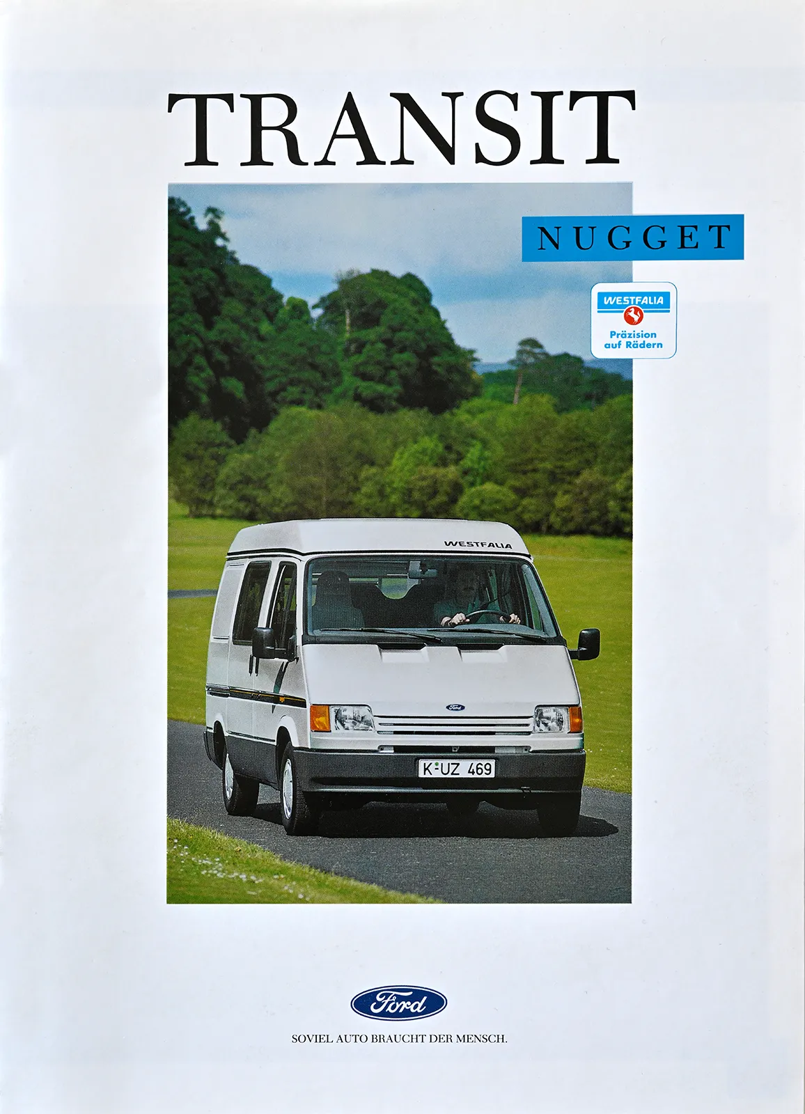 Werbebroschüre zum Ford Nugget von 1986