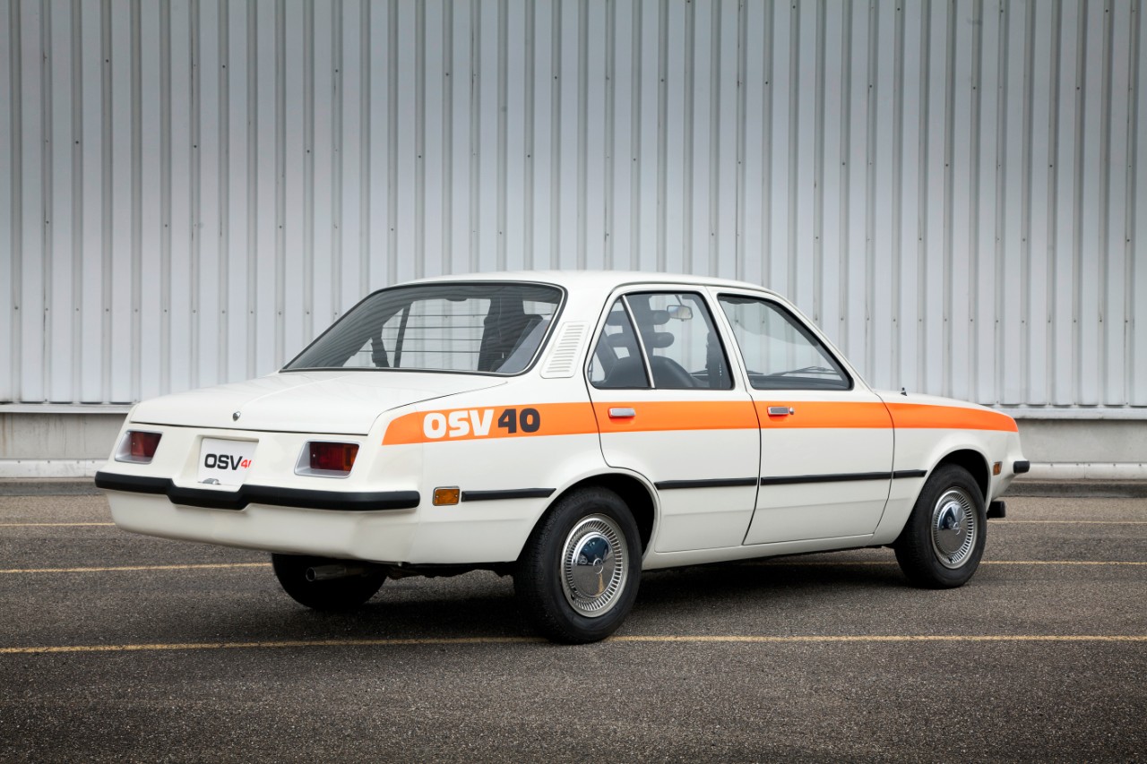 Heckansicht der Opel Safety Vehicle – Studie von 1974