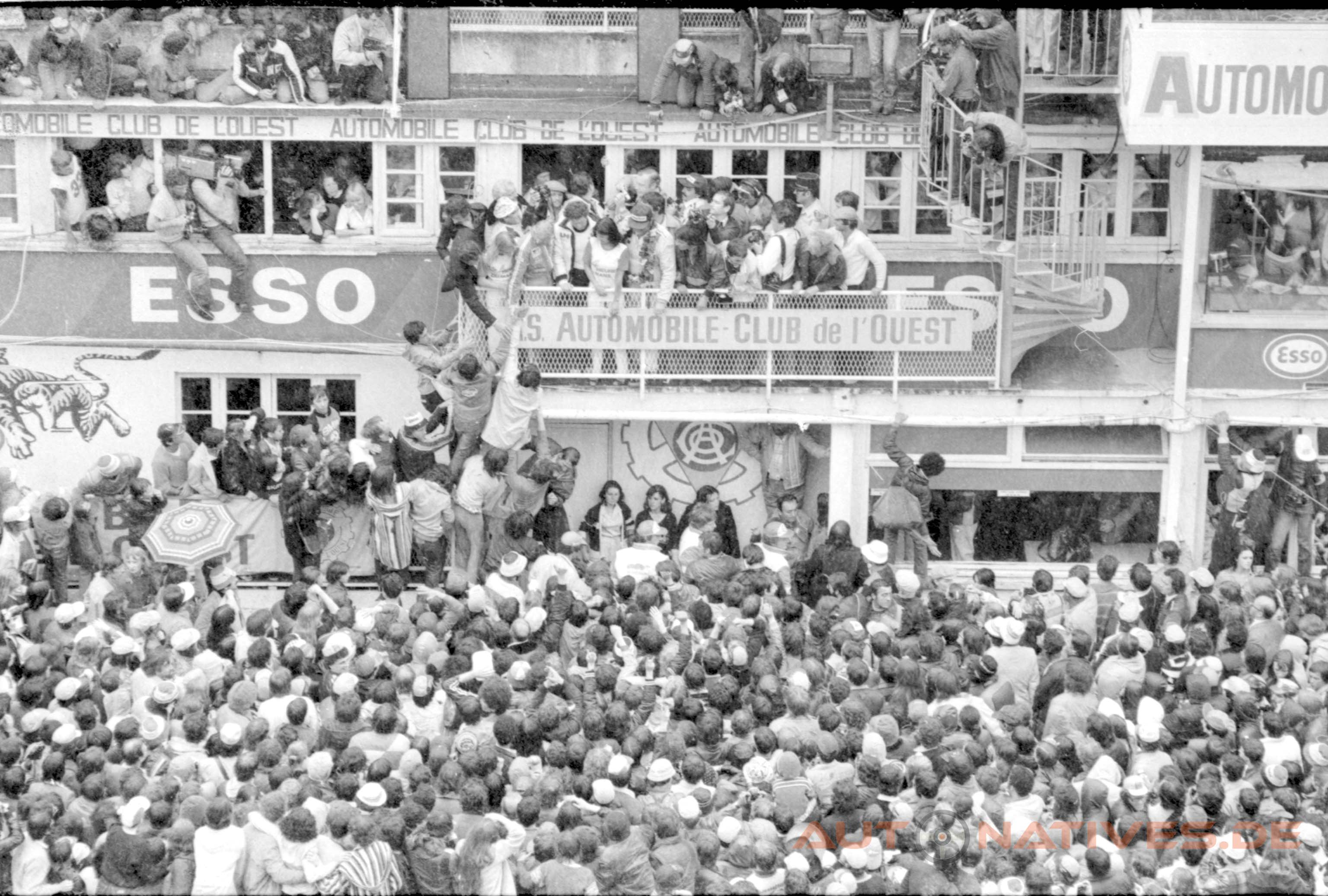 Siegesfeier in Le Mans