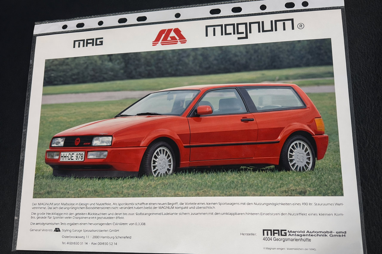 Werbeblatt zum MAG Magnum Corrado