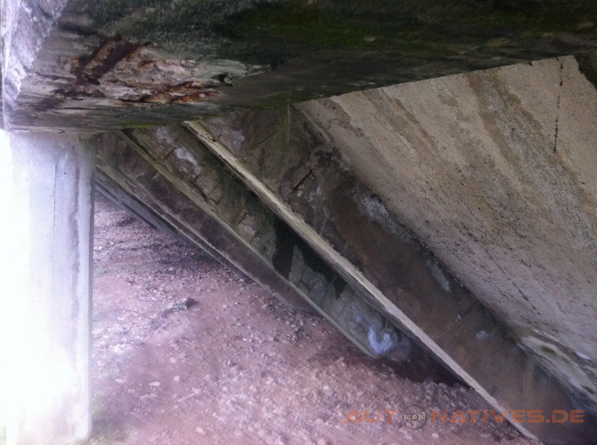 Steilkurven von Monza von unten