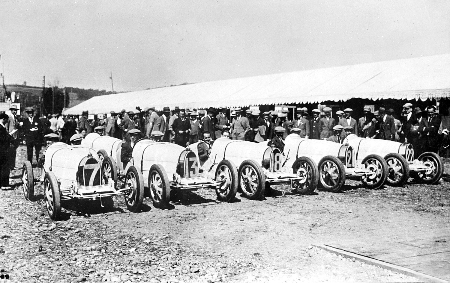 Die Bugatti Type 35 vor dem Großen Preis von Frankreich 1924