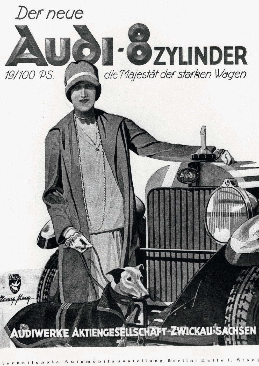 Titelbild zum Artikel:Als ein Whippet für den Audi 19/100 PS Typ R „Imperator“ warb 