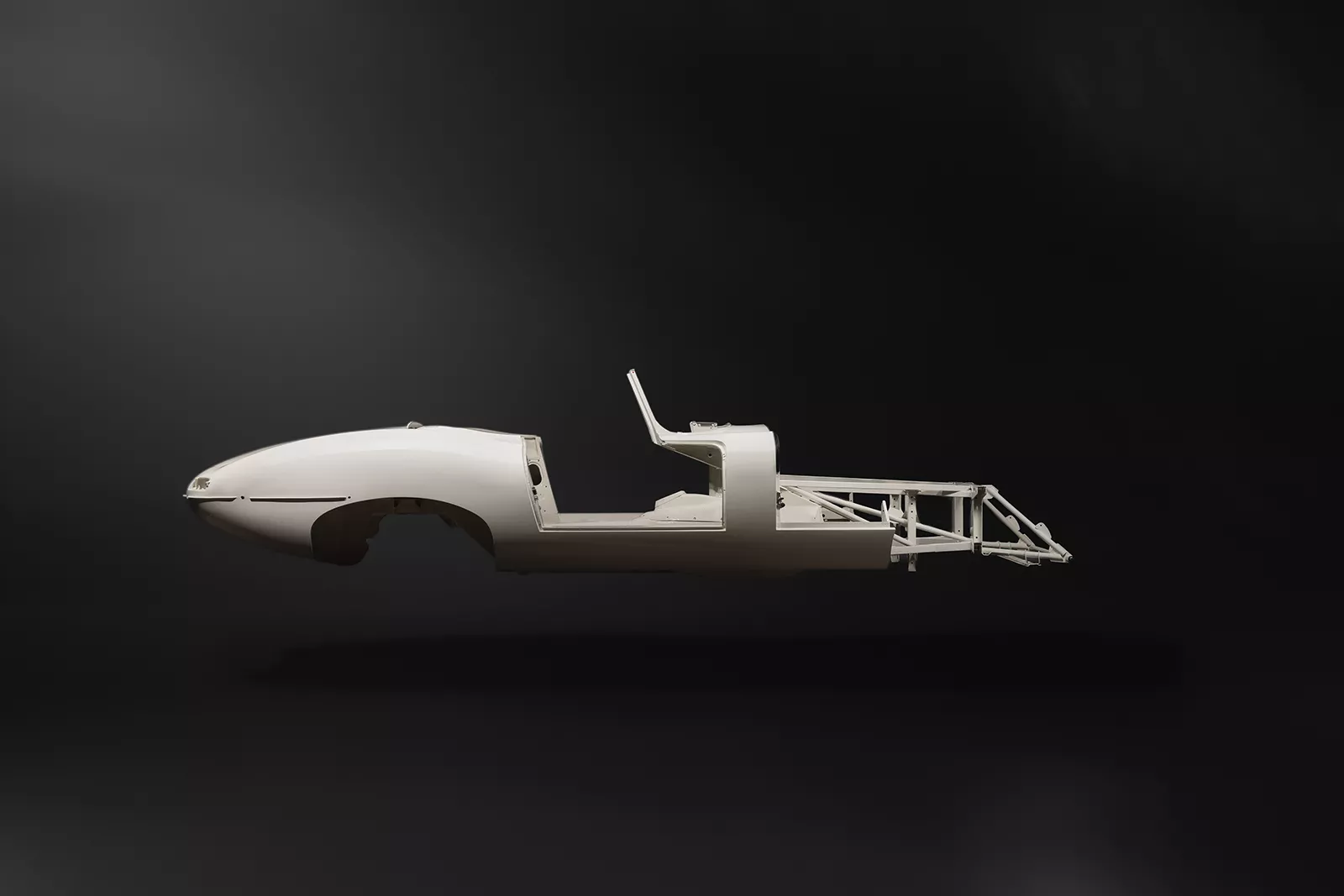 Vordere Rahmenbaugruppe des Jaguar E-Type