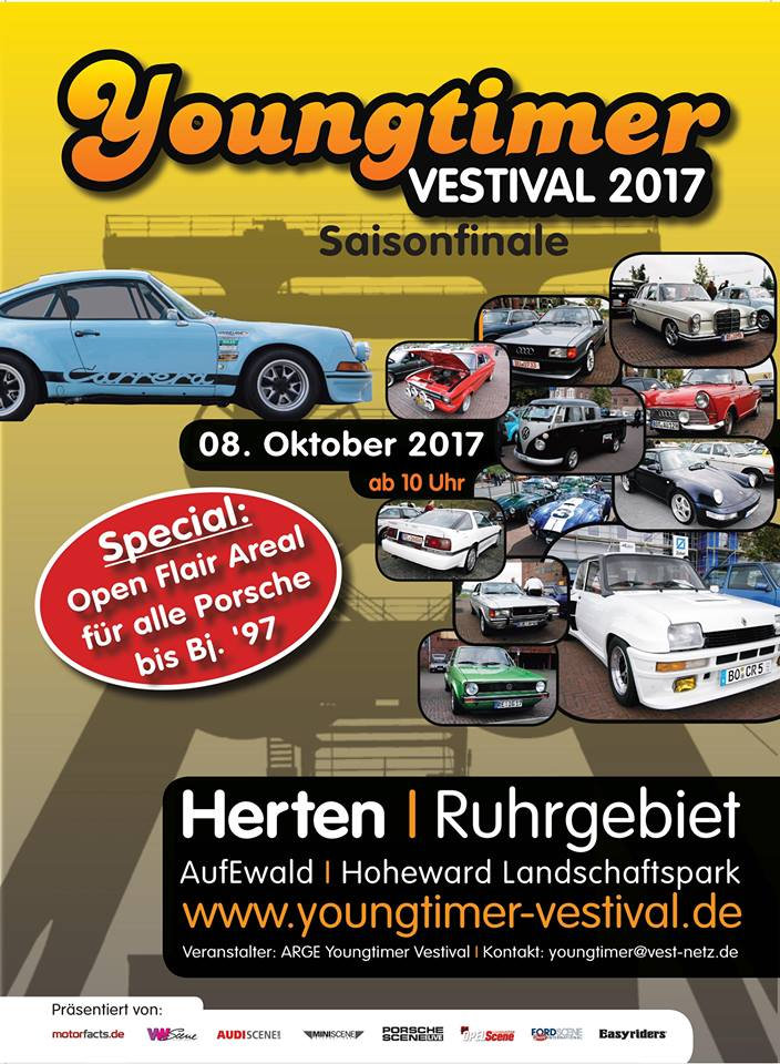 Am 8. Oktober 2017 findet das Youngtimer Vestival Saisonfinale statt.