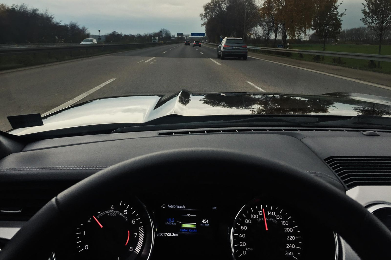 Auf der Strasse im Ford Mustang 2015