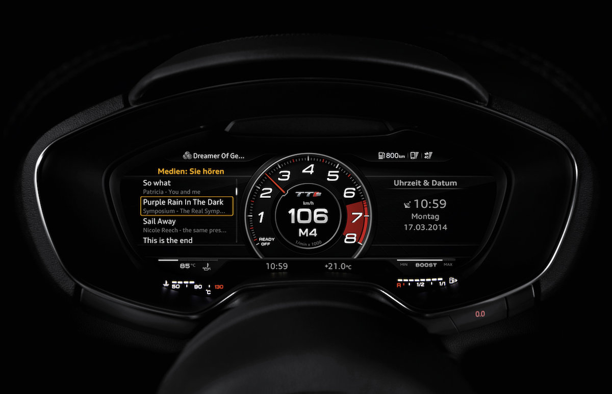 Audi virtual cockpit im Audi TTS