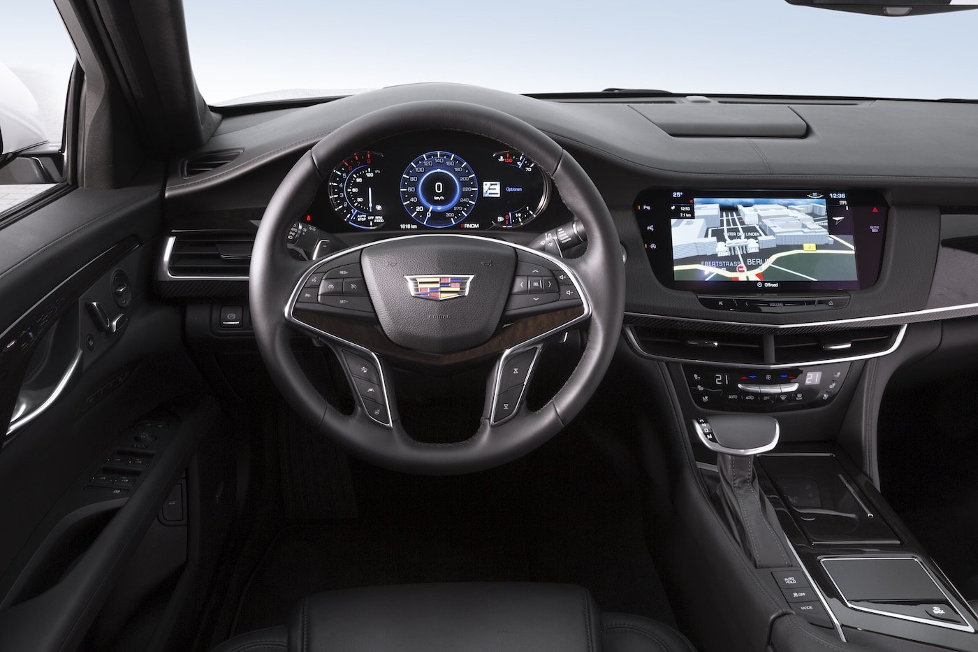 Der Innenraum des Cadillac CT6 3.0TT AWD weiß zu gefallen.