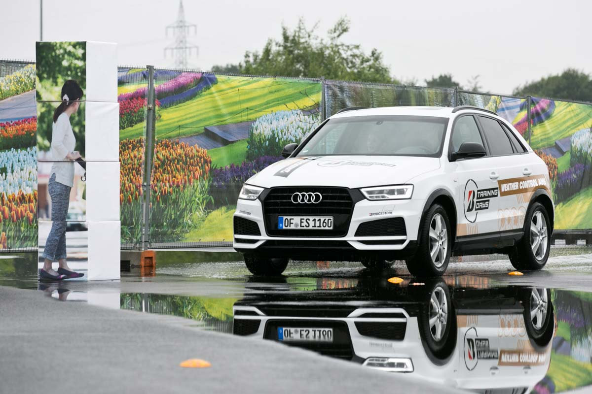 Bremstest geschafft ... Max bei den Bridgestone Training Days im ADAC-Fahrsicherheitszentrum in Grevenbroich