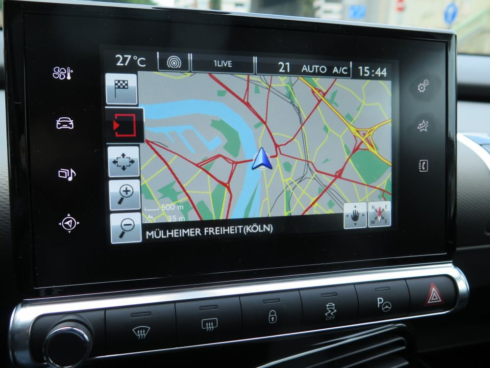 Sieben-Zoll-Display im Citroën C4 Cactus