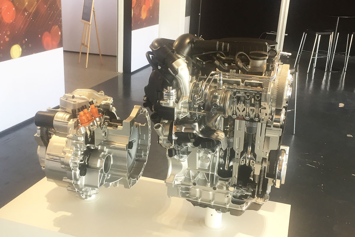 Antriebseinheit des VW Golf GTE 1.4 Plug-In-Hybrid