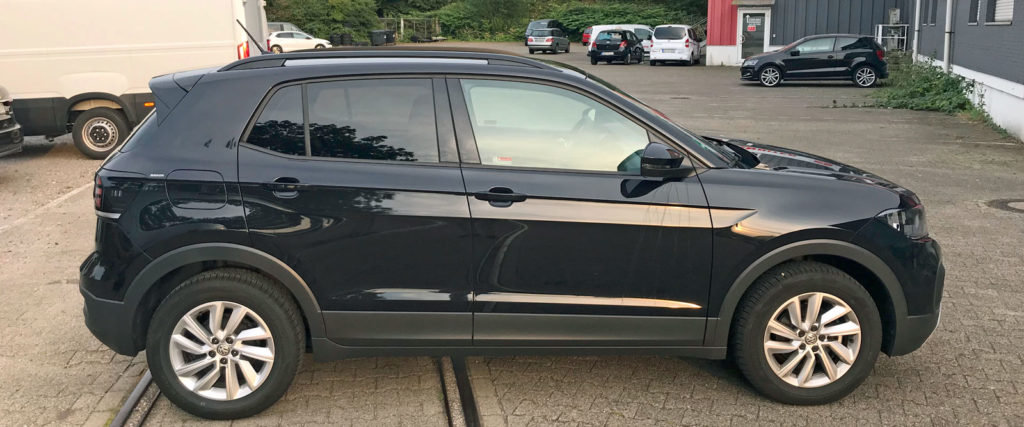 Seitenansicht des VW T-Cross 1.0 TSI OPF