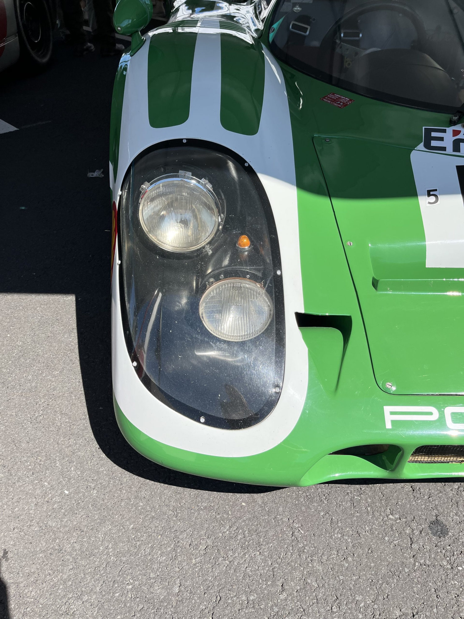 Scheinwerfer Porsche 917 – gesehen bei den Classic Days Düsseldorf 2022
