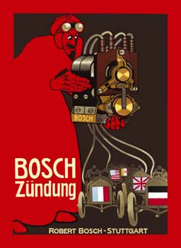 Auch nach dem Ende seiner Karriere war Camille Jenatzy gefragt. Für Bosch warb der Belgier für Zündanlagen.