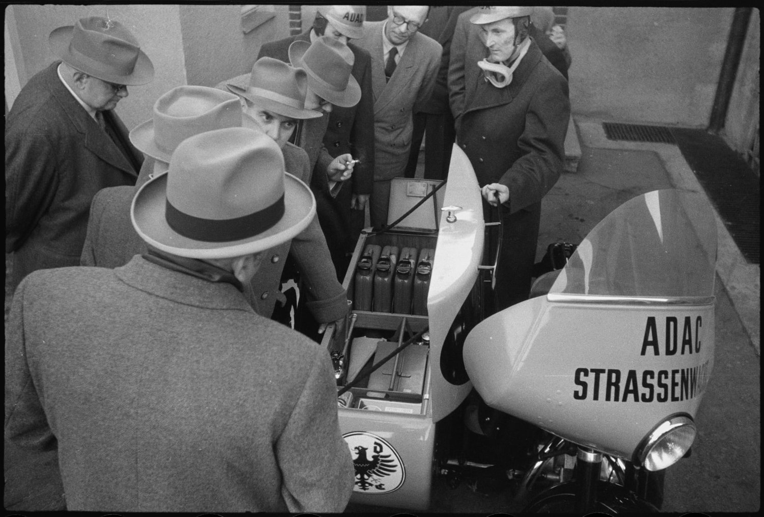 Das erste ADAC Straßenwacht-Gespann war eine NSU 501 OS-T Konsul II 