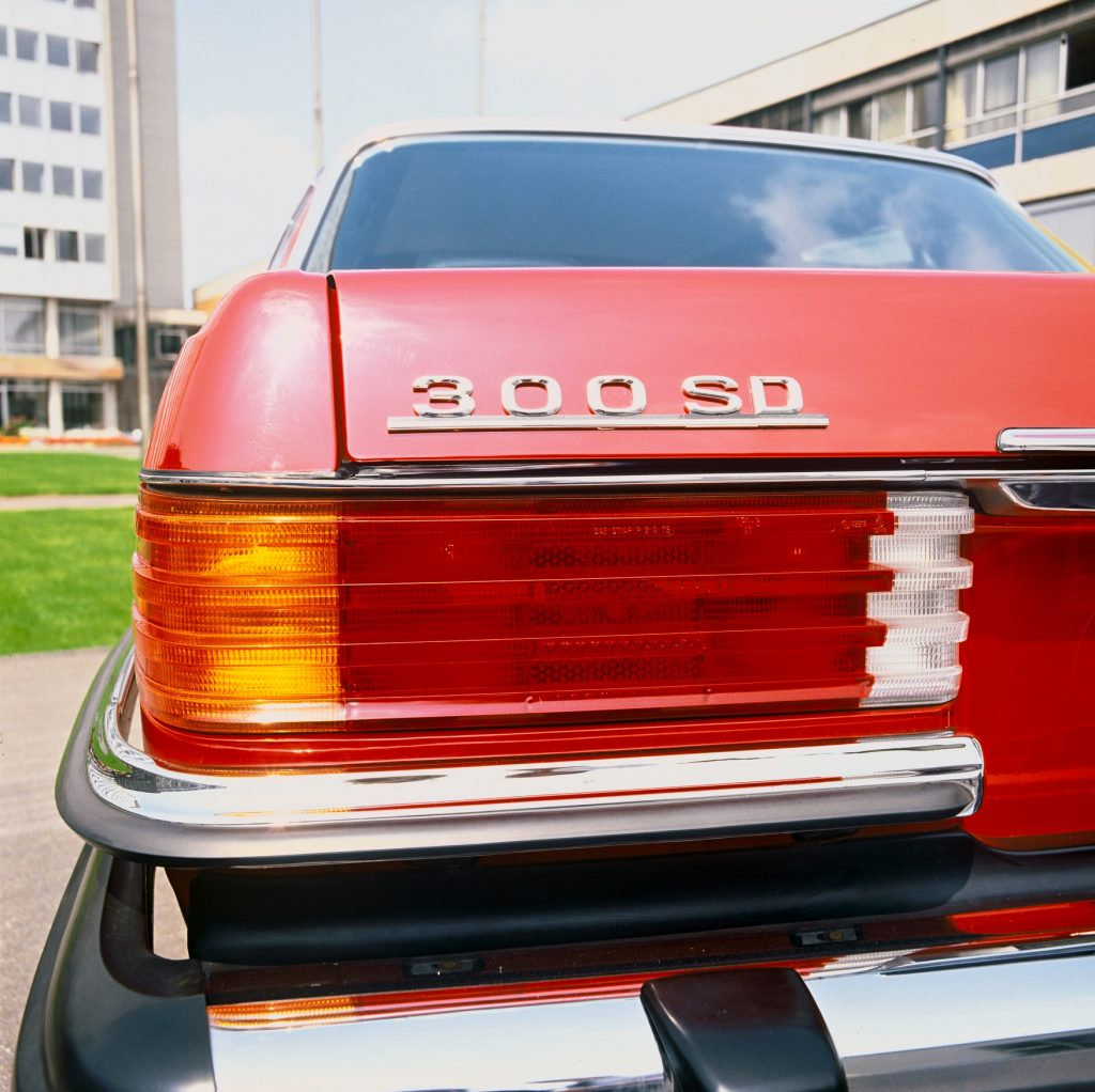 Mercedes-Benz Typ 300 SD Turbodiesel (Baureihe 116), USA-Ausführung aus dem Jahre 1977.