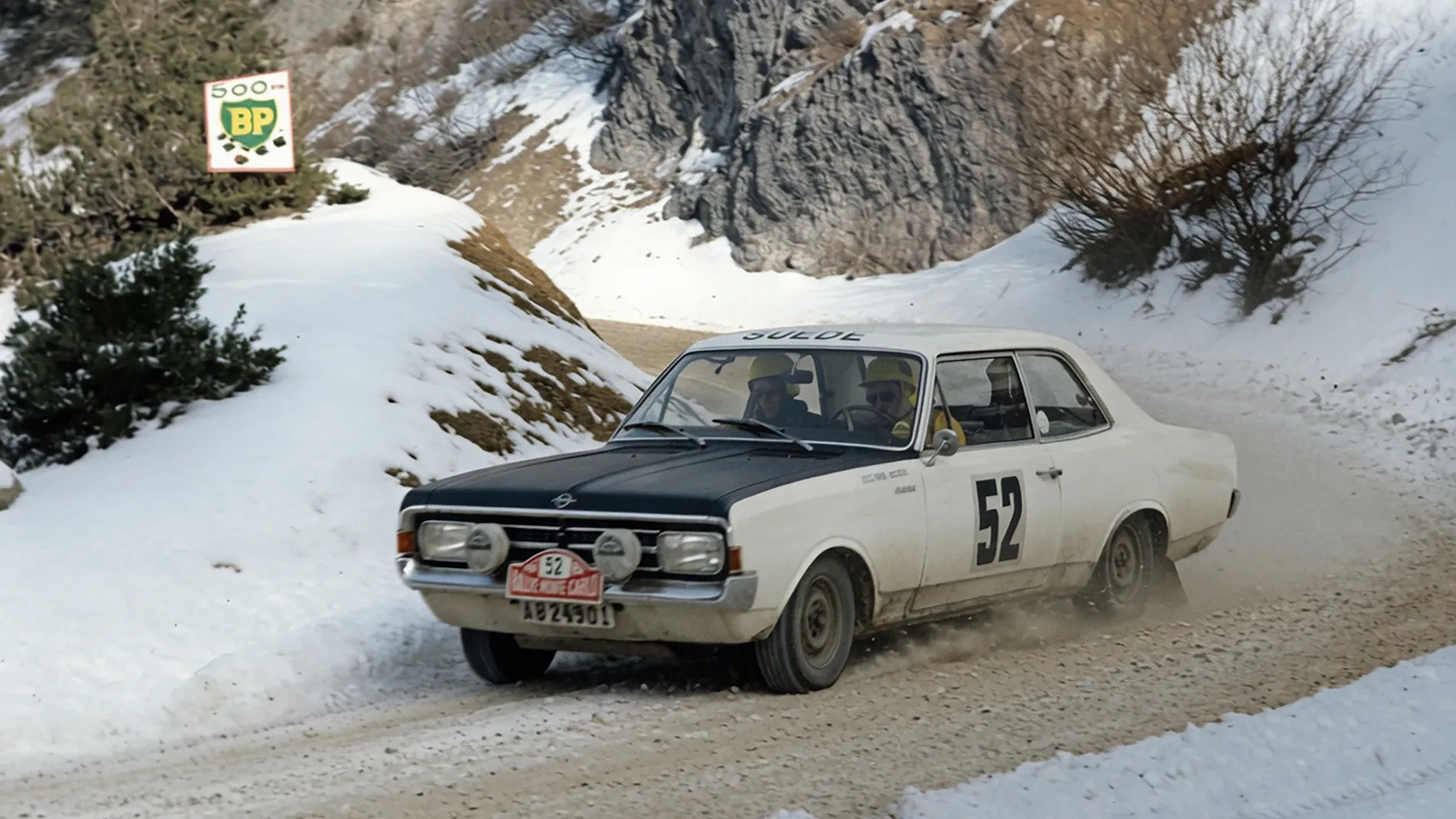 Lillebror Nasenius bei der Rallye Monte Carlo