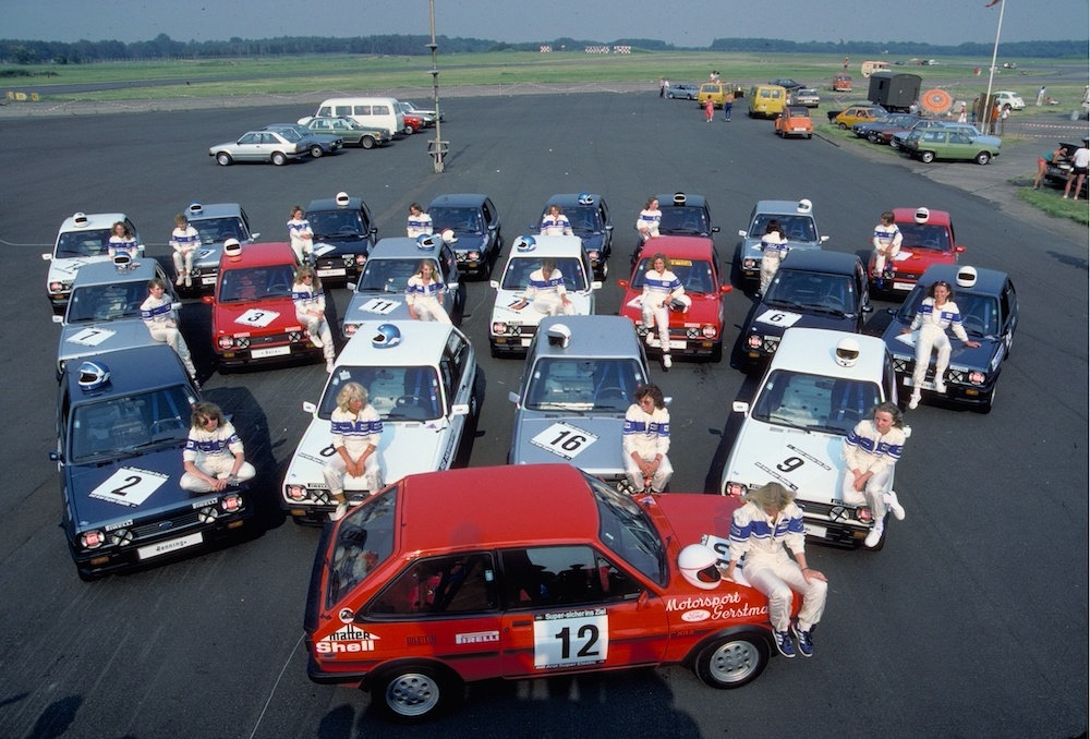 Starterfeld im Ford Ladies Cup 1982