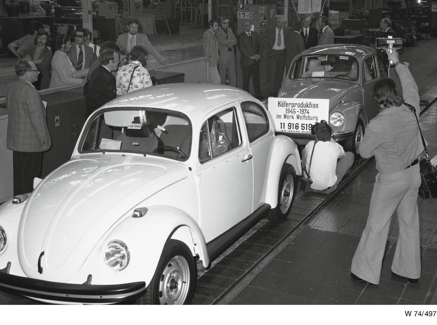Die letzten Käfer, die in Wolfsburg entstehen.