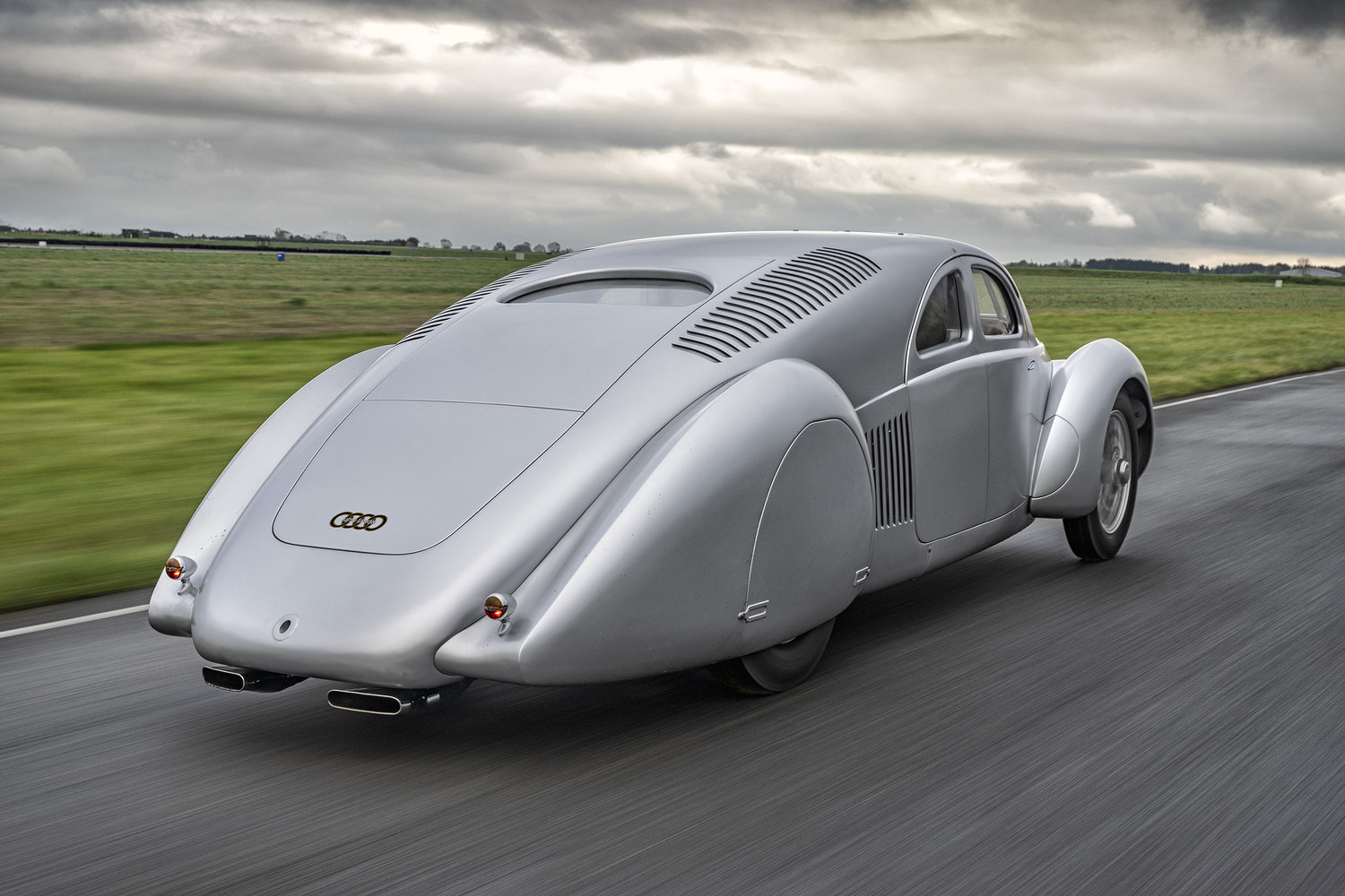 Heckansicht des Auto Union Typ 52