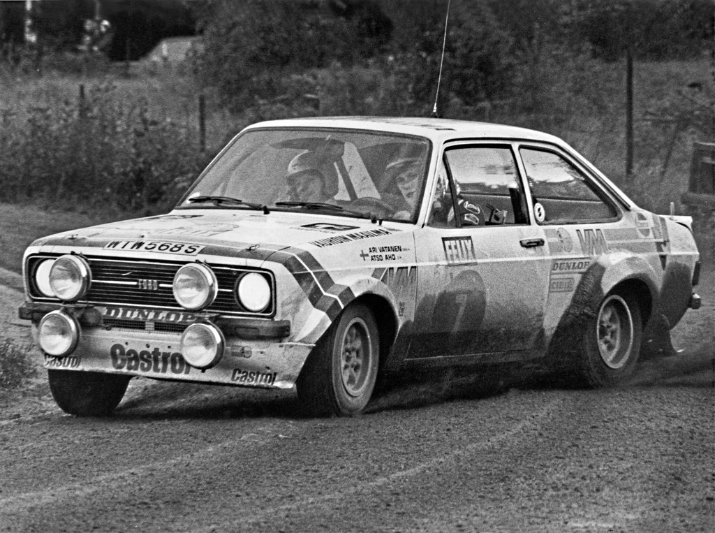 Ari Vatanen 1978 mit dem Ford Escort bei der 1000-Seen-Rallye