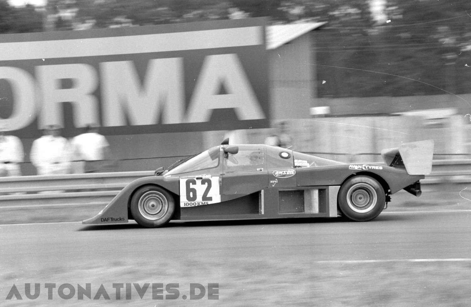 Harrier RX83C beim Training zu den 24 Stunden von Le Mans 1983.