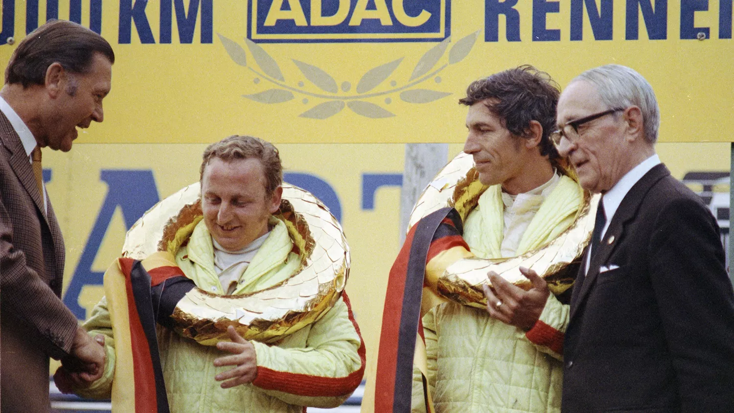 Siegerpodest nach dem 1000-km-Rennen 1970