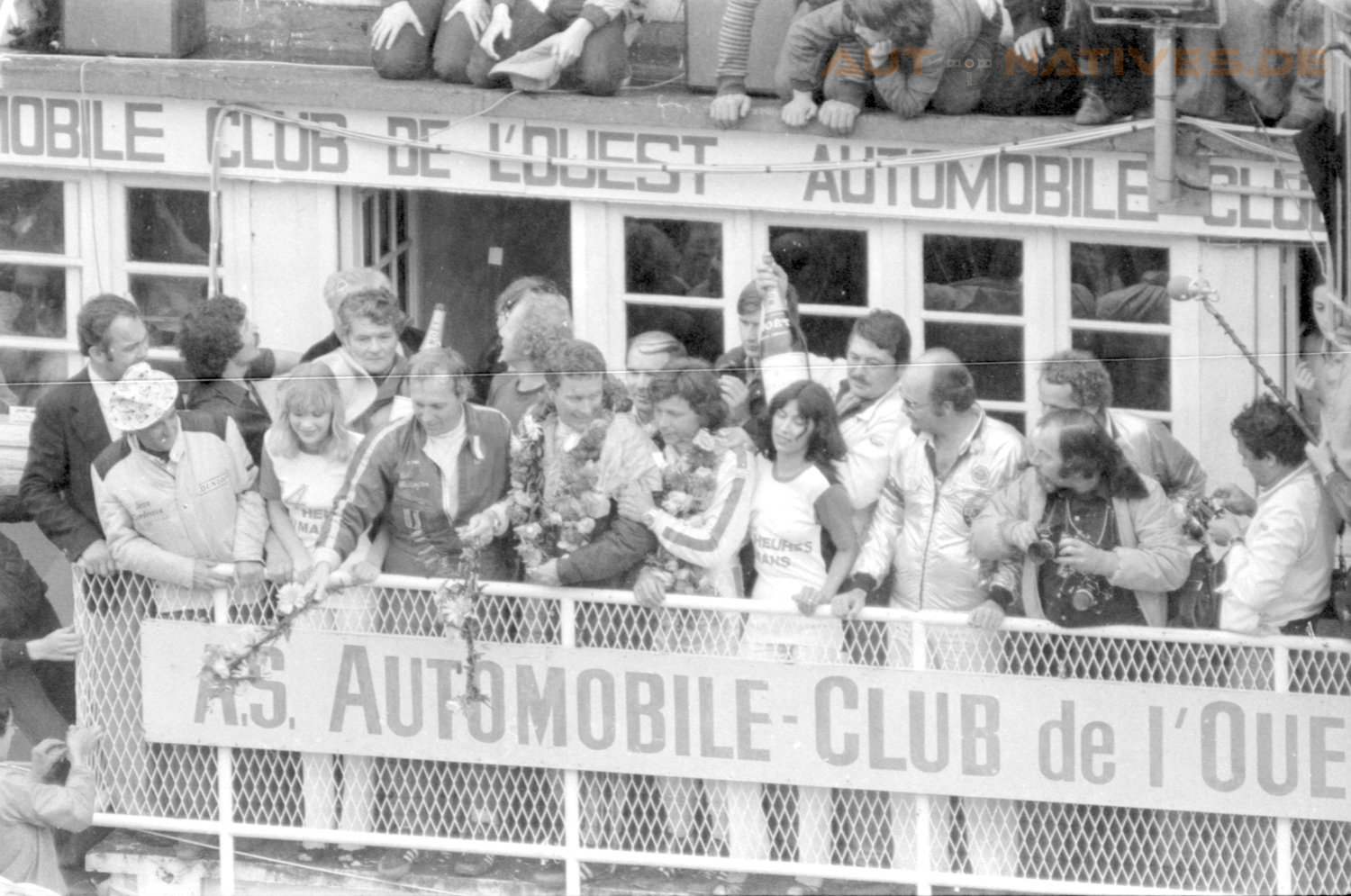 Siegerehrung in Le Mans 1979
