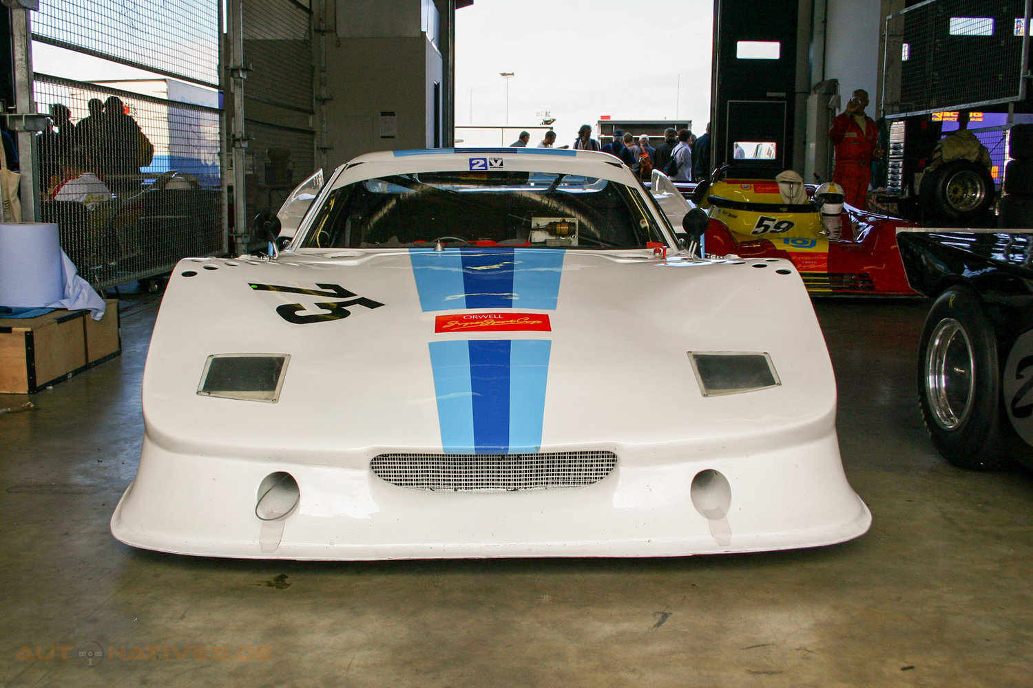 Frontansicht des Lotus Europa Gruppe 5