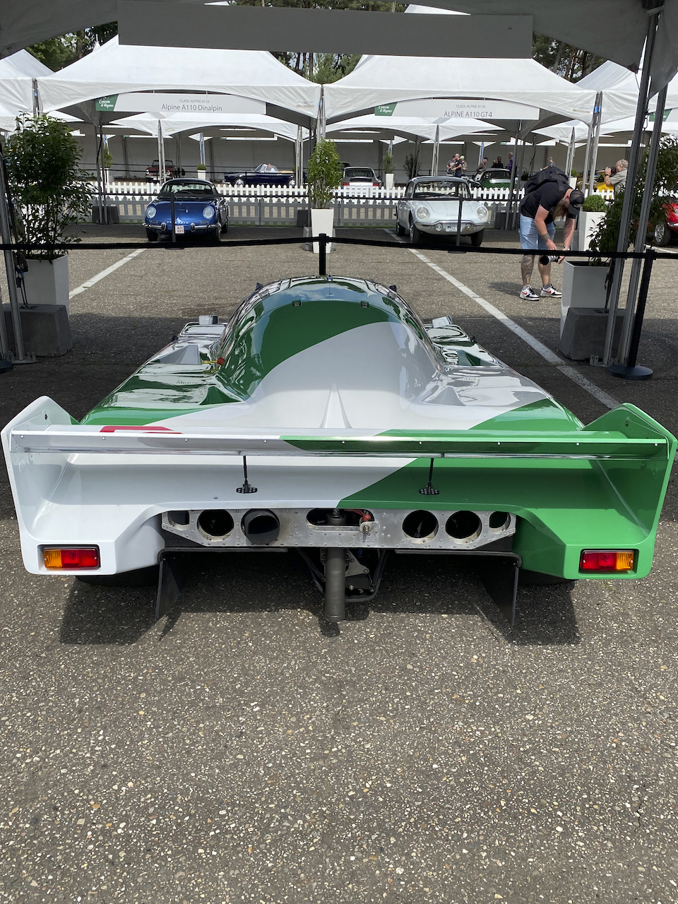 Heckansicht des Osella PA10 beziehungsweise Osella FA-2000 IMSA