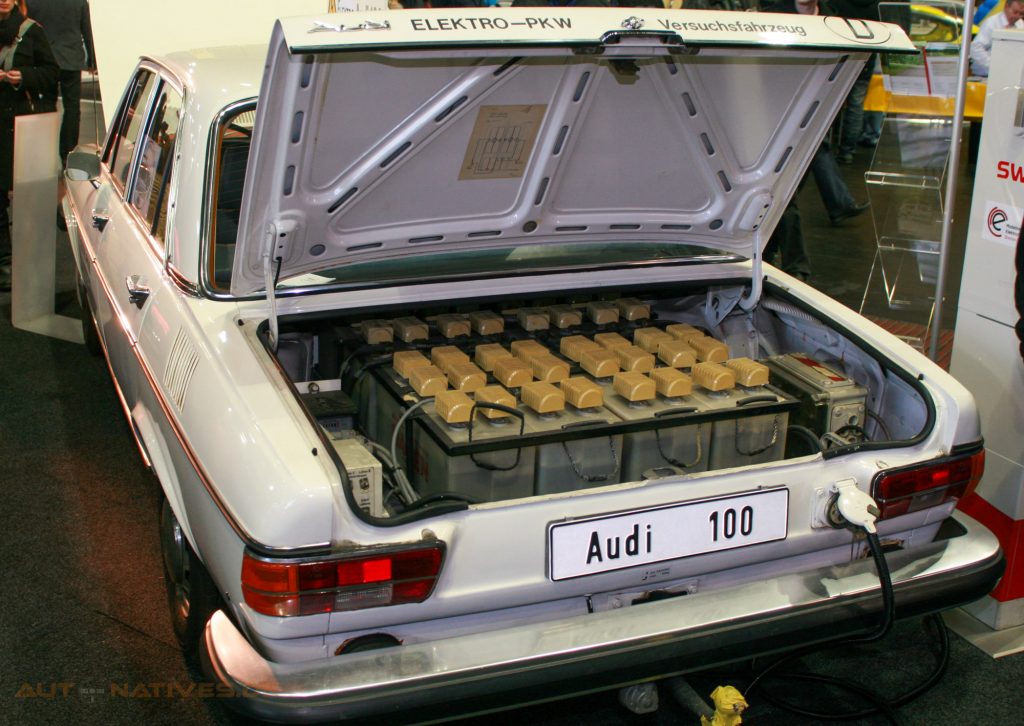 Elektrischer Audi 100 LS aus den 1970er-Jahren