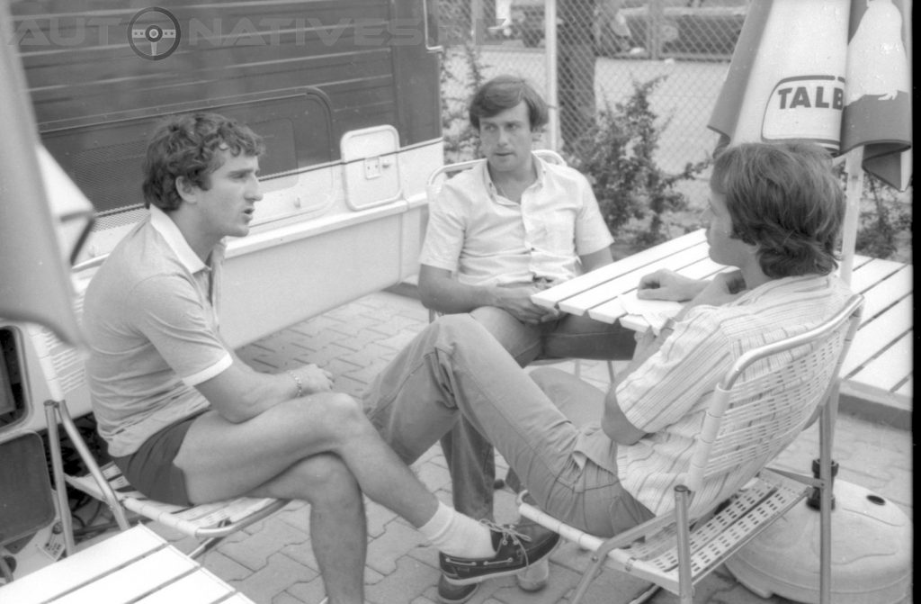 Alain Prost, Patrick Tambay und Gilles Villeneuve