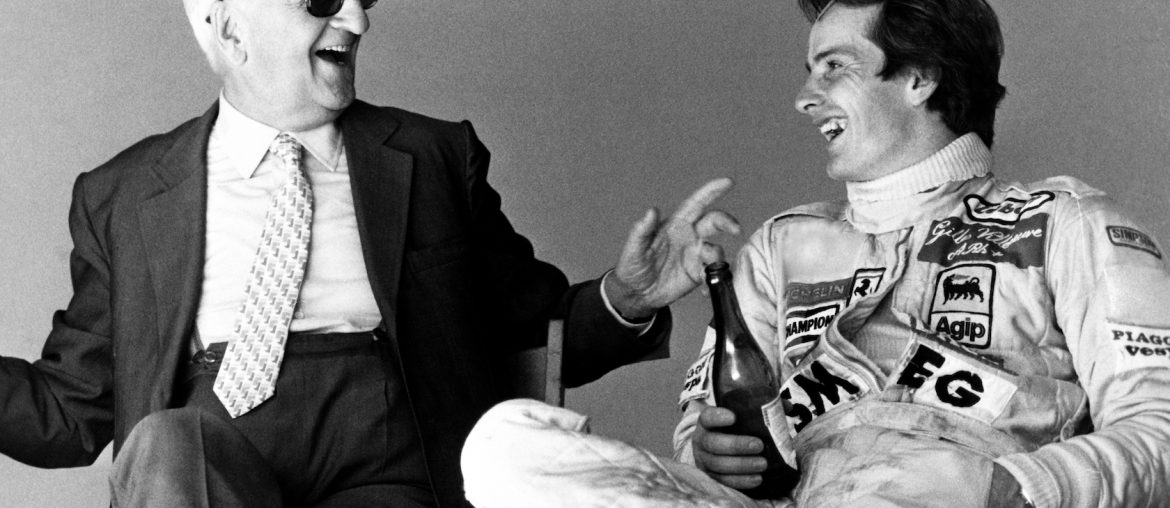 Enzo Ferrari und sein Lieblingspilot Gilles Villeneuve