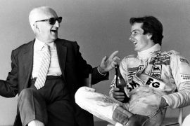 Enzo Ferrari und sein Lieblingspilot Gilles Villeneuve