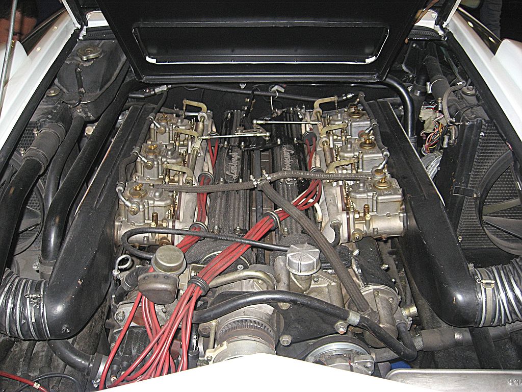 Motor des Lamborghini Countach