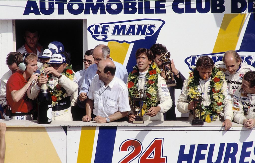 Siegerehrung Le Mans 1989 (Foto: Mercedes-Benz)