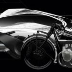 Die Vison Next 100 nimmt optische Anleihen bei der legendären Typ R 32, dem ersten Motorrad von BMW.