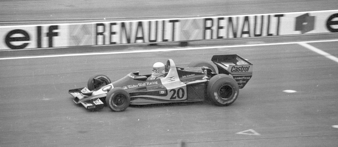 Jody Scheckter im Wolf WR1 beim Großen Preis von Belgien 1977