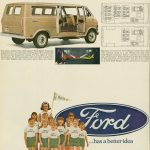 US-Anzeige für den Ford Club Wagon von 1968